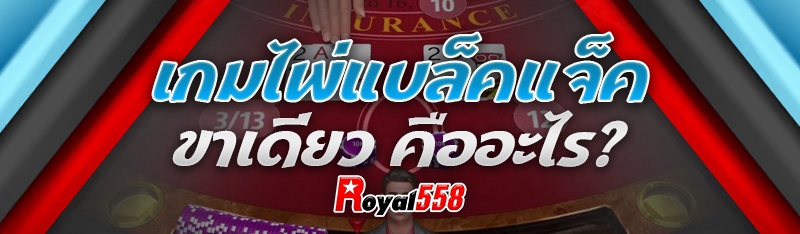 เกมไพ่แบล็คแจ็คขาเดียว